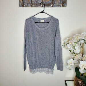 Pins & Needles Anthropologie Womens Gray Sweater